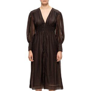 Ganni Checkered Dress NWT